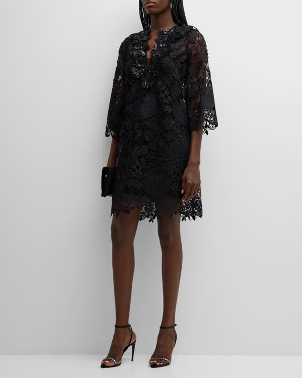 Embroidered Fit & Flare Dress – Elie Tahari