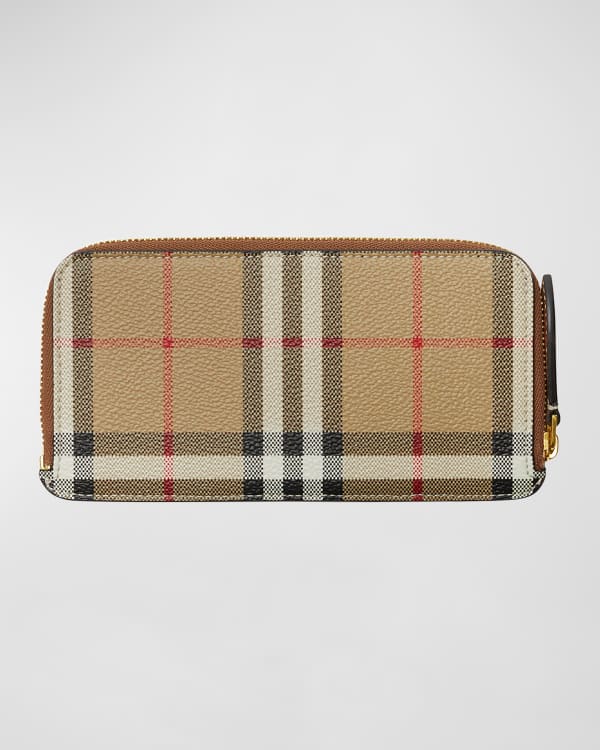 Burberry Somerset Check Zip Wallet | Neiman Marcus