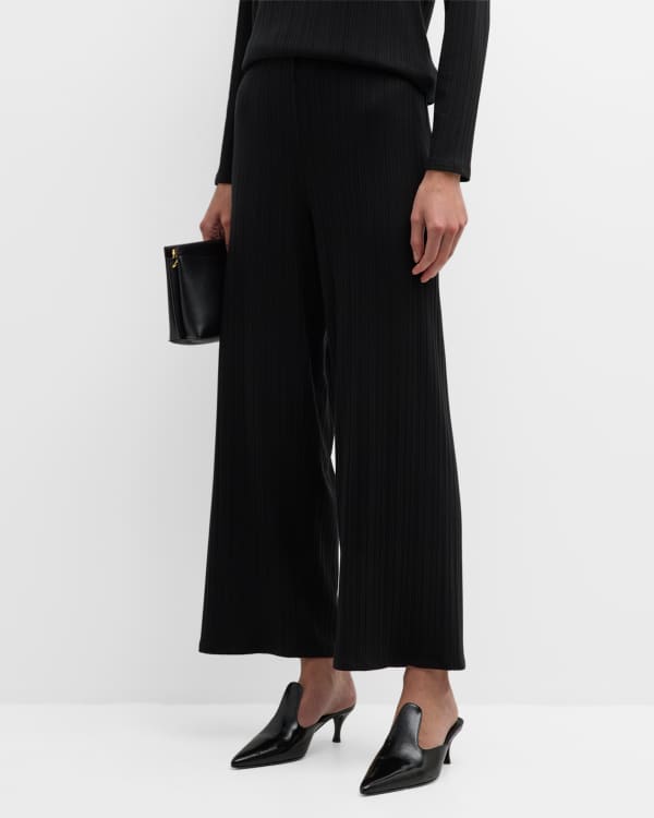 Washable Stretch Crepe Pant with Slits