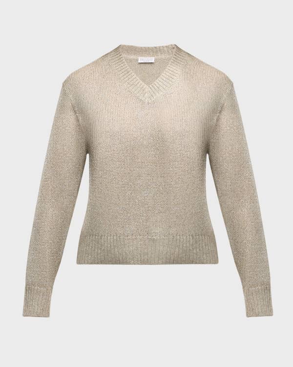 Brunello Cucinelli cable knit jumper - Grey