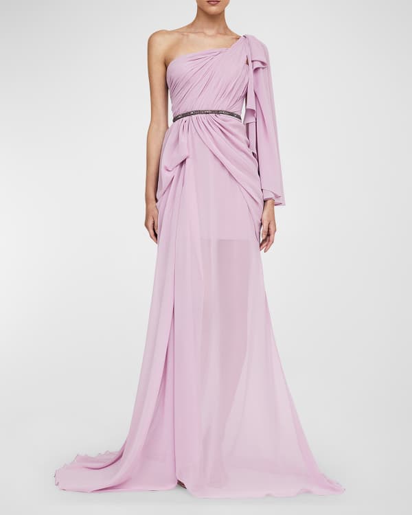 Rachel zoe rosalie top liquid chiffon gown
