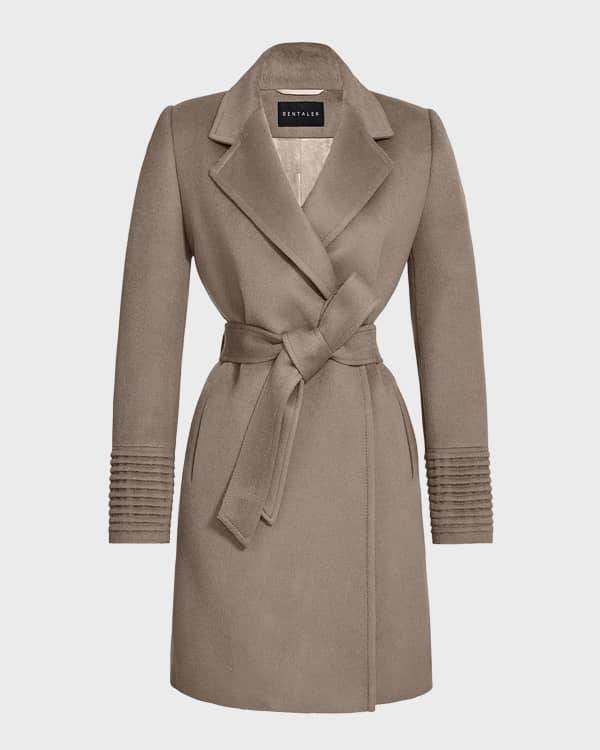 Sentaler Long Notched Collar Wrap Coat Neiman Marcus