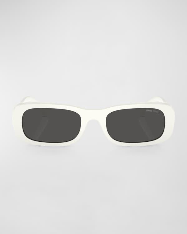 Miu Miu MU 54YS 80 Rimless Titanium Wrap Sunglasses | Neiman Marcus