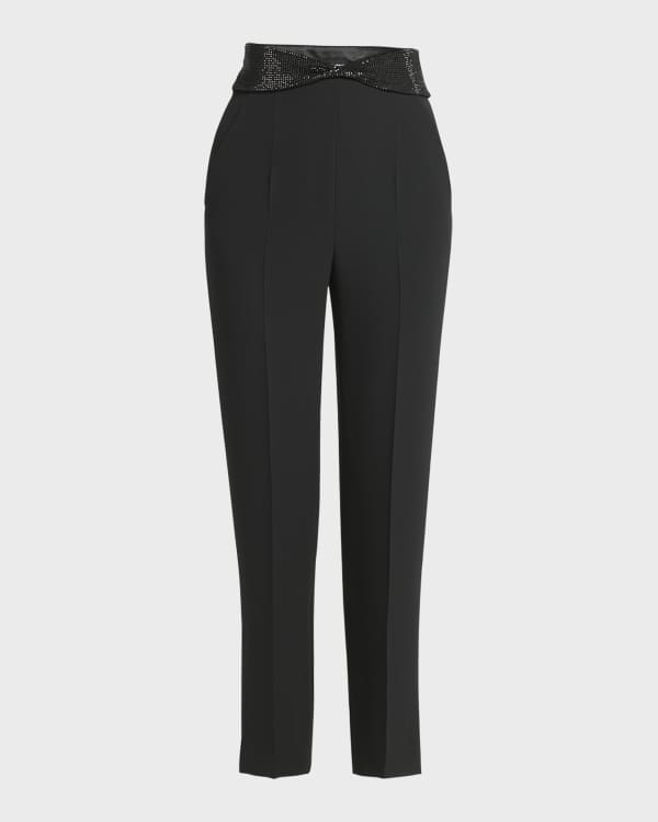 INTERIOR Nico Cuffed-Hem Suit Trousers - Bergdorf Goodman