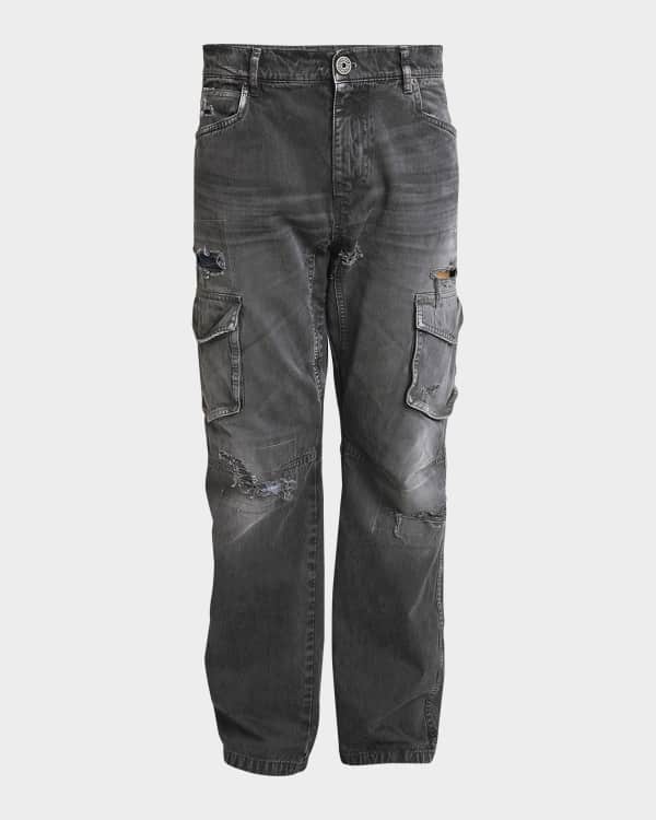 Givenchy Men's Denim Detailed Hardware Pants | Neiman Marcus