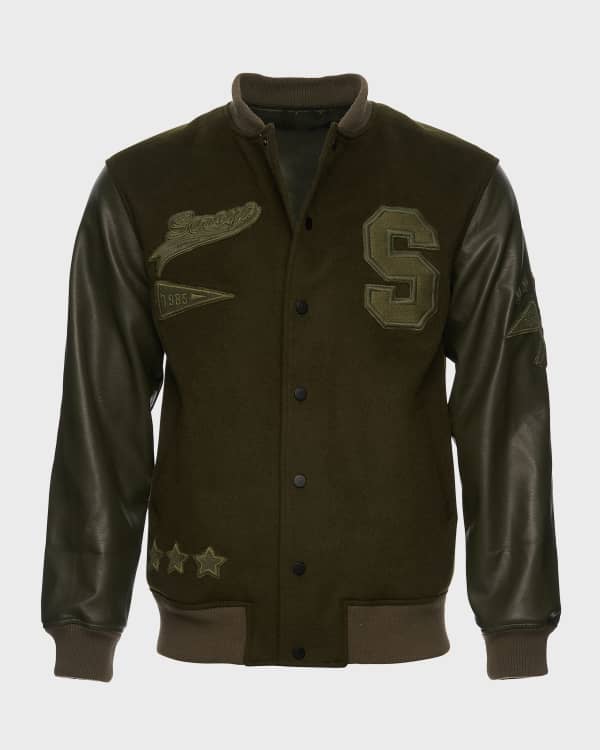 Iceberg Men s Embroidered Bomber Jacket Neiman Marcus