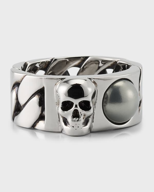 Alexander mcqueen divided skull ring sales