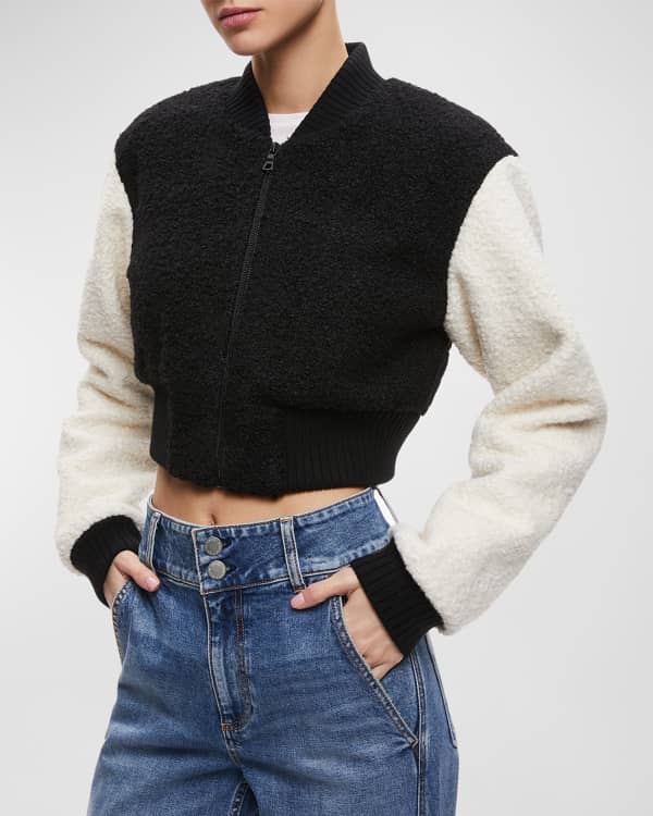 Alice and olivia reversible bomber jacket hotsell