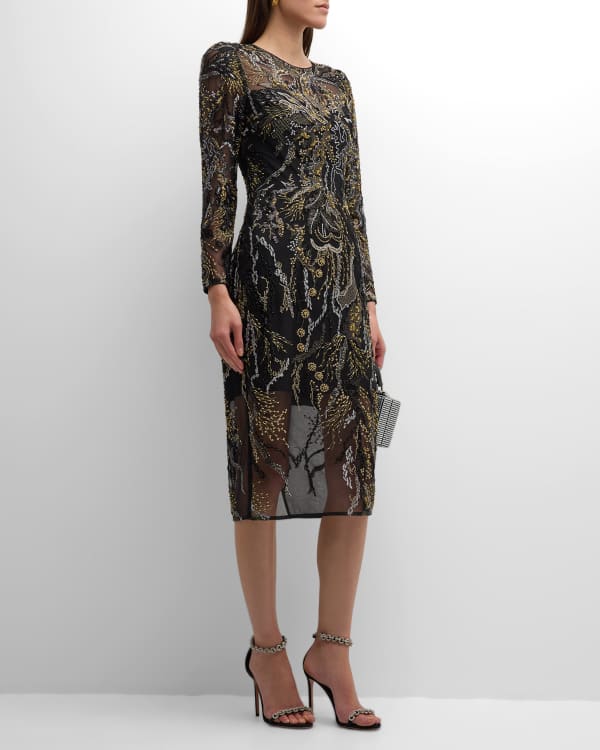 Donna mizani pierre outlet starry tiered gown