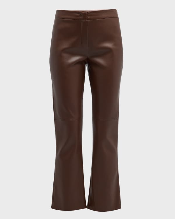 The Alaia Vegan Leather Straight Leg Pants - FINAL SALE