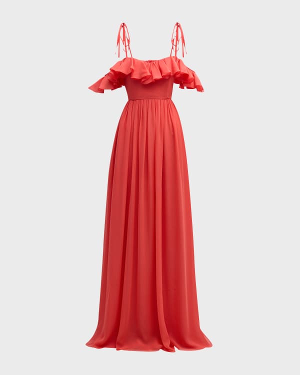 Brock Collection Dionne Off the Shoulder Taffeta Gown Neiman Marcus
