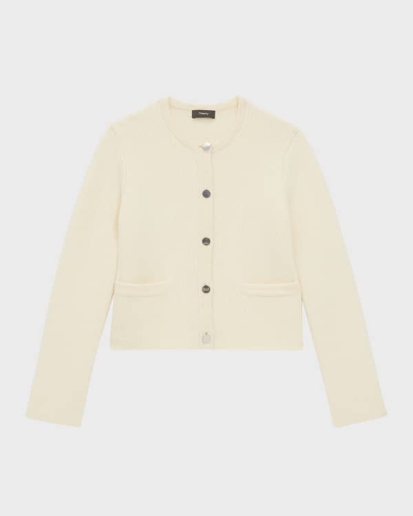 Derek Lam 10 Crosby Kyle Cropped Tweed Blazer