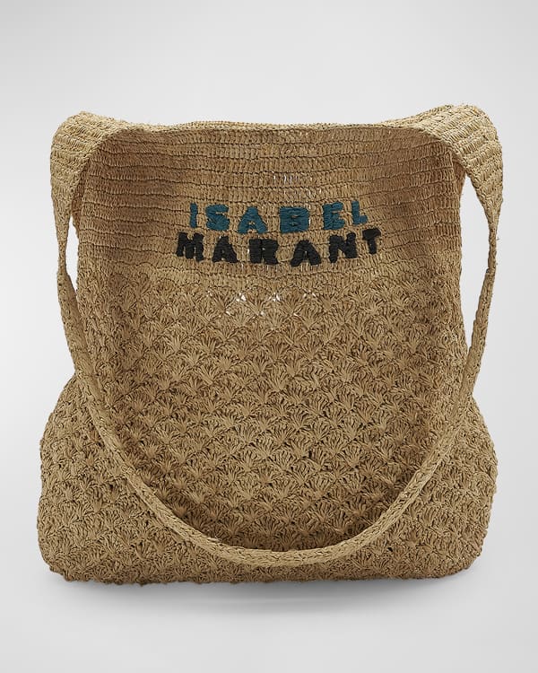 Bahiba Large Straw Tote Bag in Beige - Isabel Marant