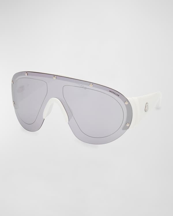 Versace Men's MedusaLogo Shield Sunglasses Neiman Marcus