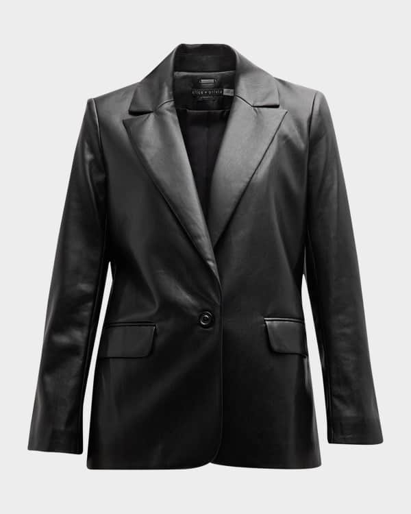 Alice Olivia Addison Embellished Cropped Jacket Neiman Marcus