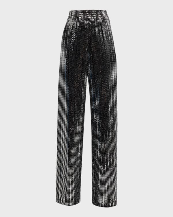 Alexis Quince Crepe High Rise Straight-Leg Pants