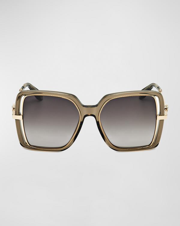 Roberto Cavalli Iconic Snake Acetate & Metal Square  display picture 3
