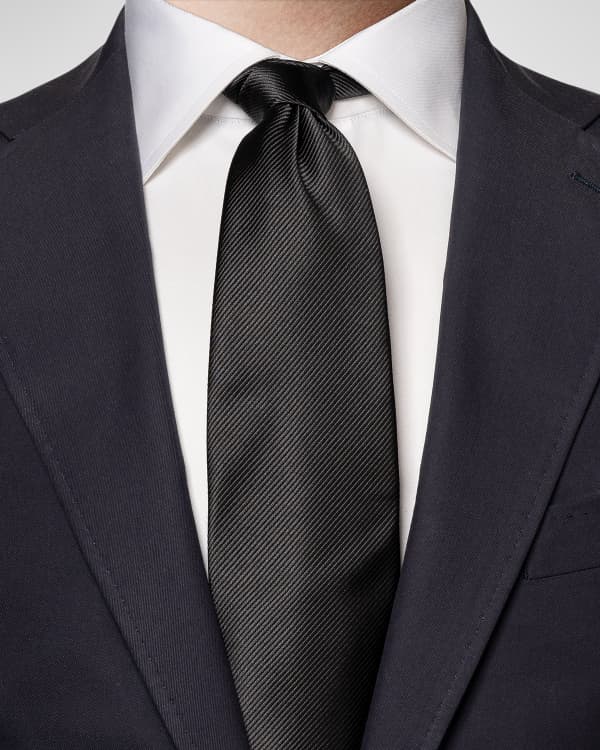 Eton Men s Tonal Zigzag Silk Tie Neiman Marcus