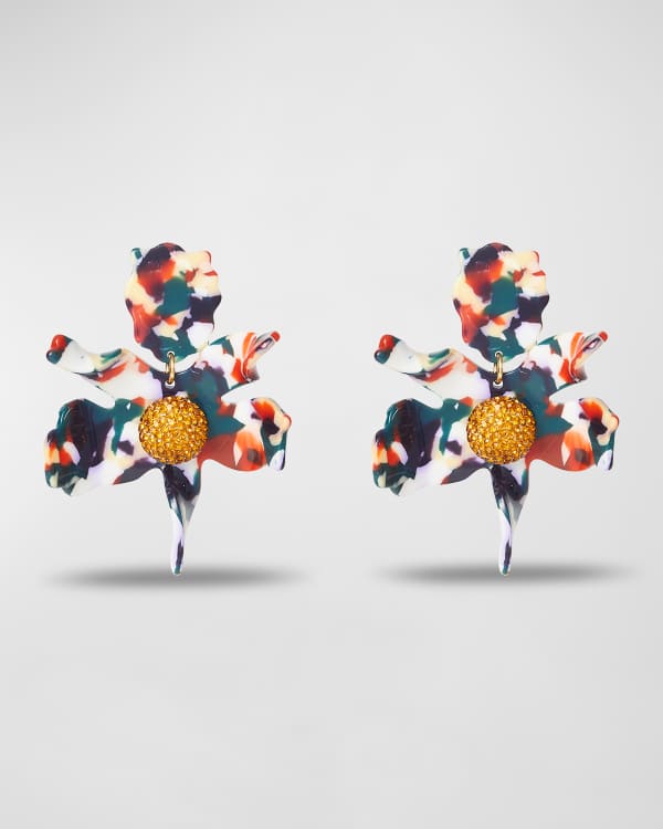 Crystal Lily Earrings | Scarlet