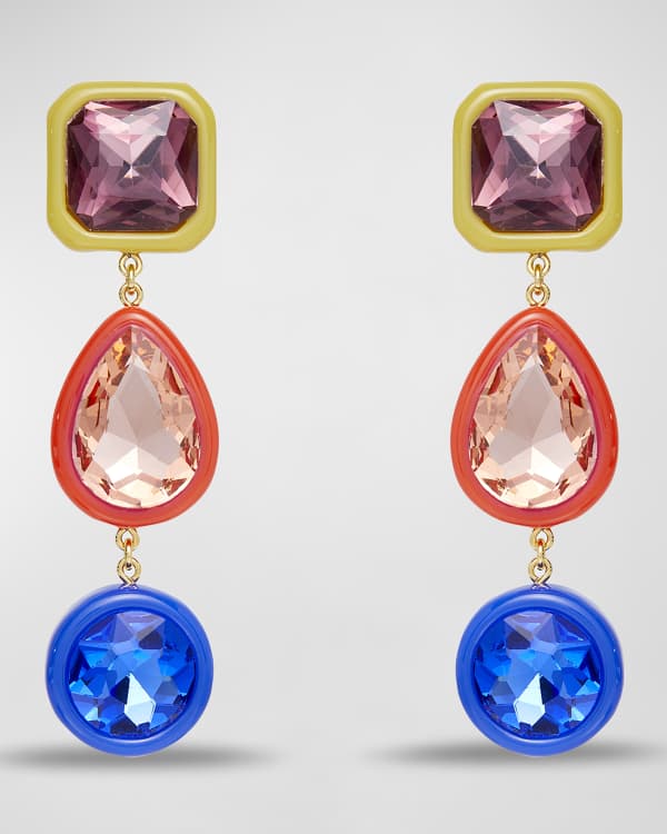 Kendra Scott Elle Enamel Ombre Drop Earrings Neiman Marcus