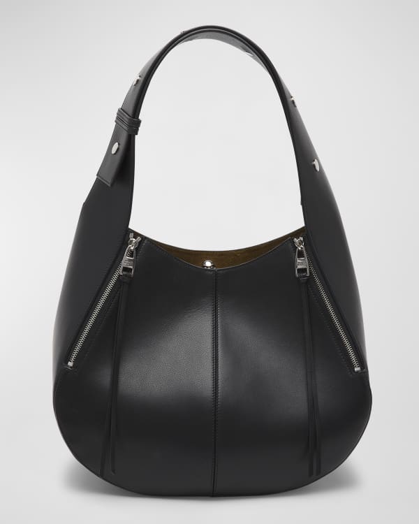 Khaite Olivia Medium Leather Hobo Bag | Neiman Marcus