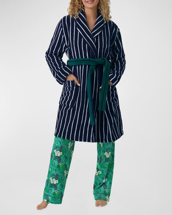 Striped Organic Cotton-Terry Robe