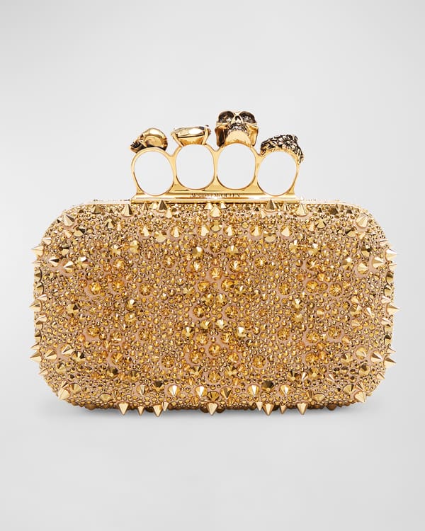 Spider Jewelled Four Ring Box Clutch' bag by Alexander McQueen