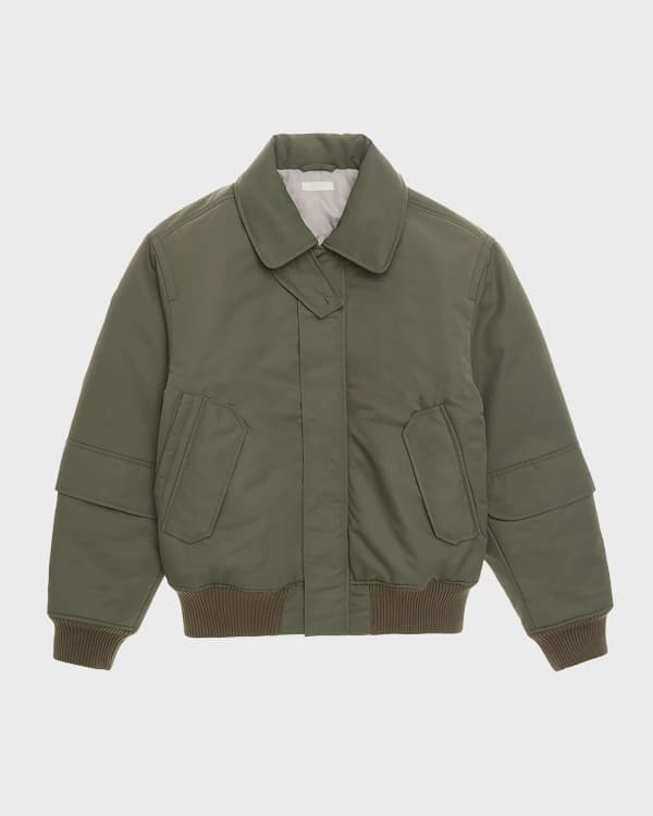 Helmut Lang Men s Solid Gabardine Coach Jacket Neiman Marcus