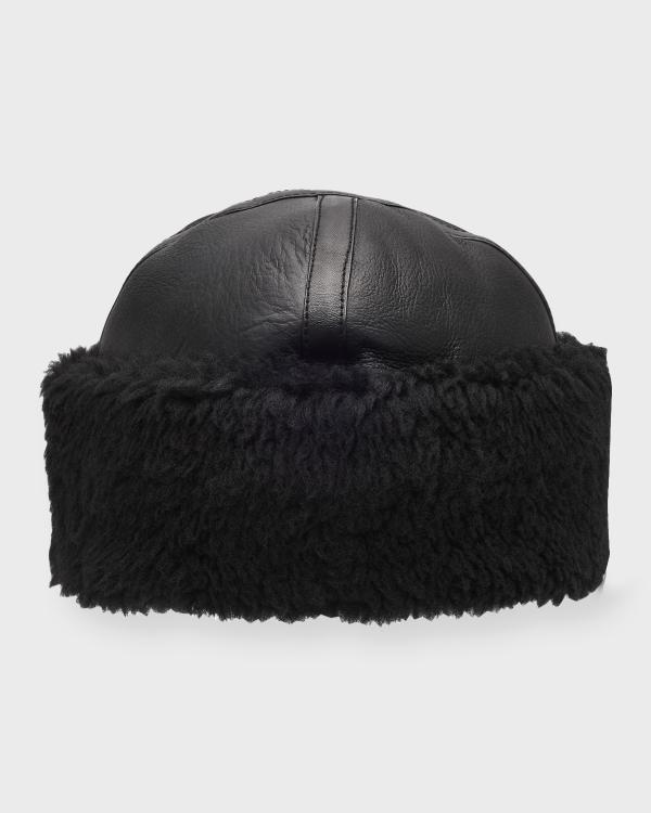 Sofia Cashmere Animal Print Fur Pom Pom Beanie Sofia Cashmere Braided Knit Cashmere Beanie With Faux Fur  main image 3