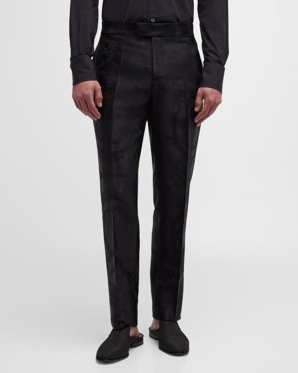 Etro Men's Paisley Wool Pants | Neiman Marcus