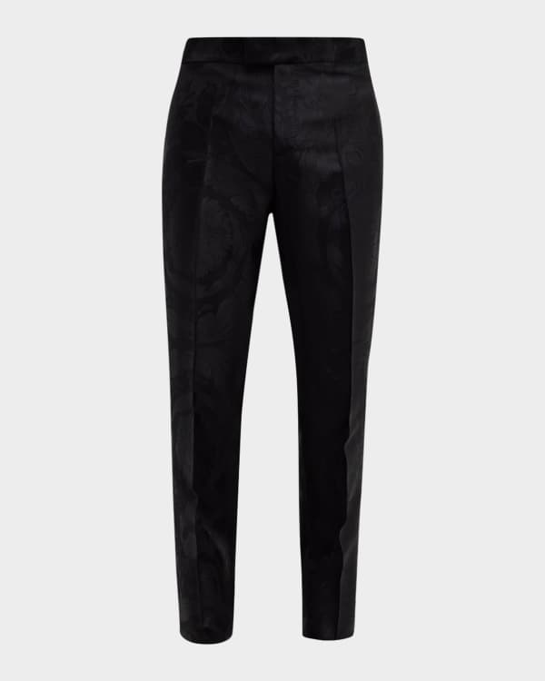 Jil Sander Men's Elastic-Back Cotton Trousers | Neiman Marcus