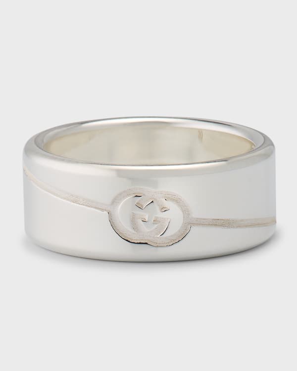 Gucci men's silver ghost ring deals
