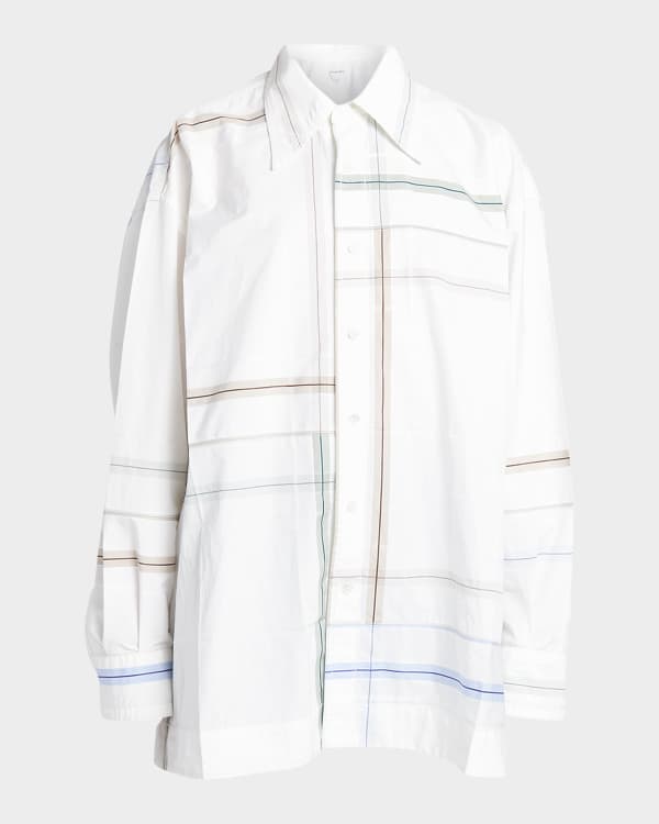 Dries Van Noten Cijou Embellished Twisted Oversized Shirt