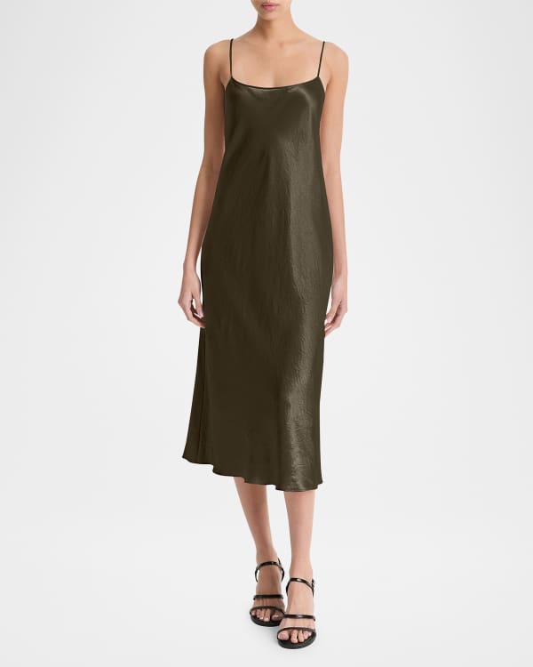 Vince silk midi dress outlet