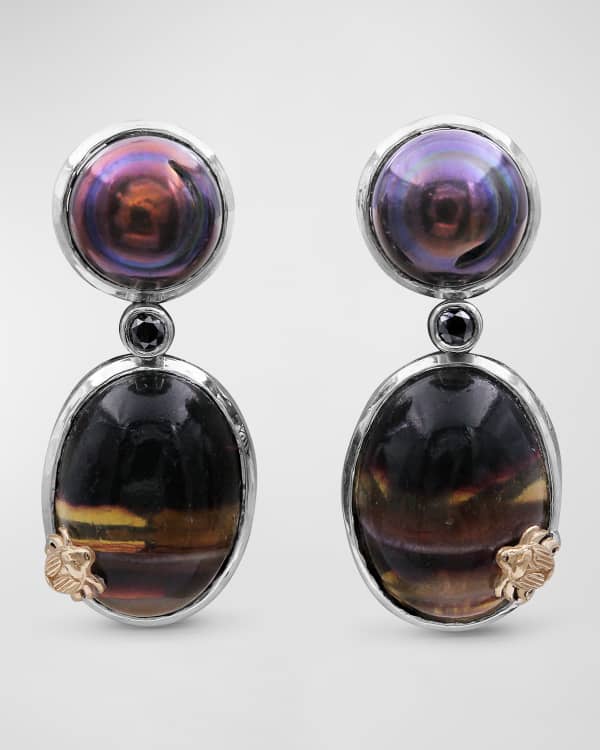 Stephen Dweck Quartz and Tourmaine Drop Earrings | Neiman Marcus