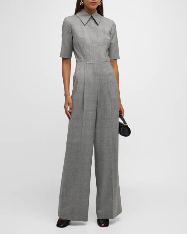 Lovers And Friends Nell Tie Front Gingham Jumpsuit Neiman Marcus