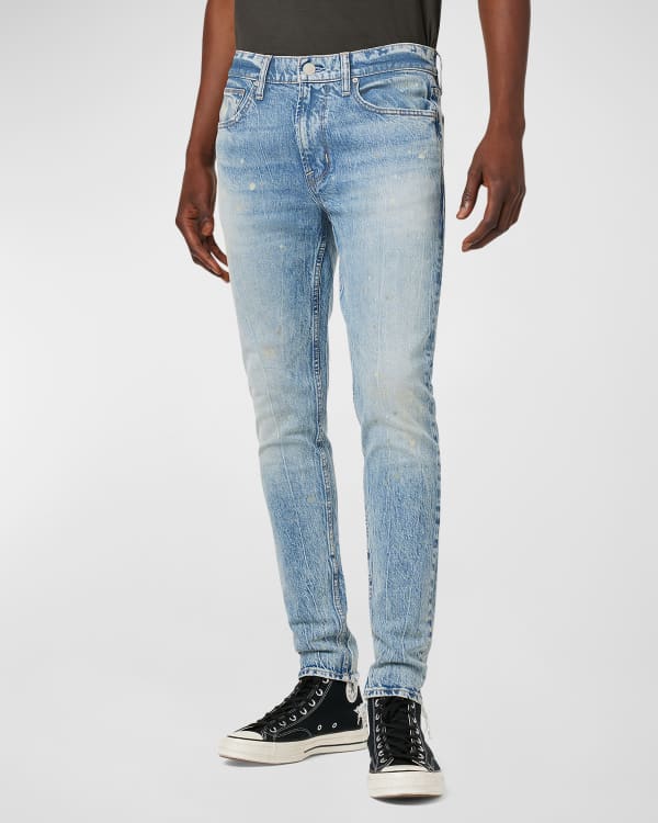 Hudson Men's Walker Zipper Kick Flare Jeans | Neiman Marcus