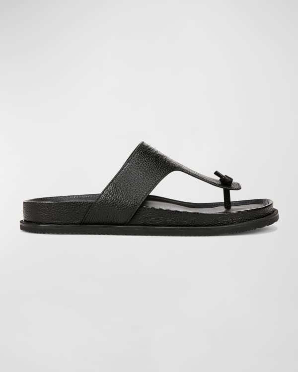 John Varvatos Men s Havana Suede Buckle Thong Sandals Neiman Marcus