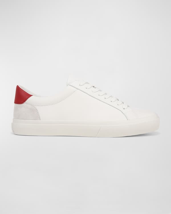 Vince Men's Fulton Leather and Suede Low-Top Sneakers | Neiman Marcus