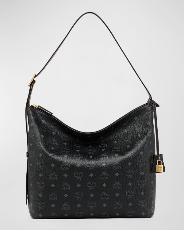 Mcm Aren Visetos Monogram Mini Bag - Black