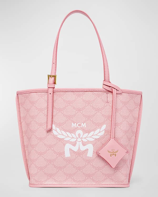 Mcm large pink tote hot sale