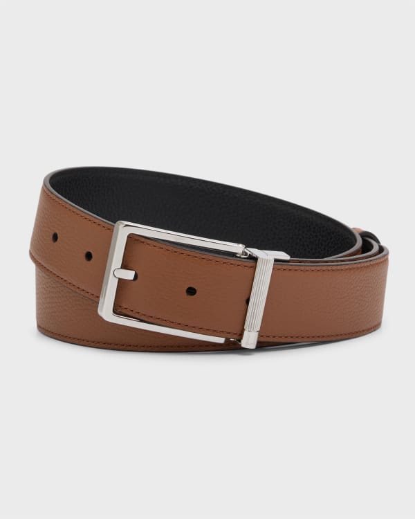 Tresmode Zeg White Men's Leather Belt