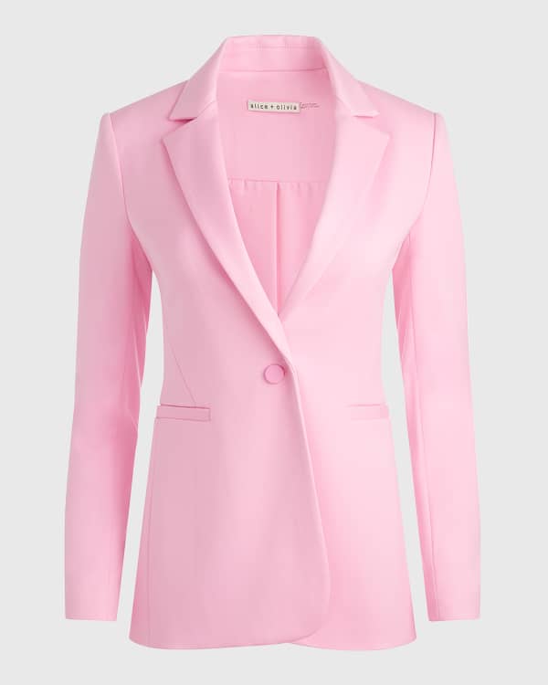 Camel Notch Collar Open Front Blazer – Just Style LA