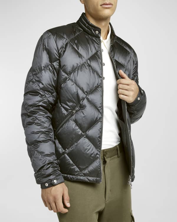 Moncler Men's Hattab Hooded Nylon Jacket | Neiman Marcus