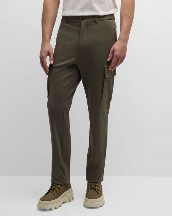 Men's Slim Fit Twill Cargo Pants 