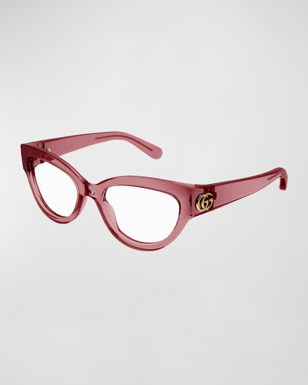 Gucci Round Acetate Optical Glasses Neiman Marcus