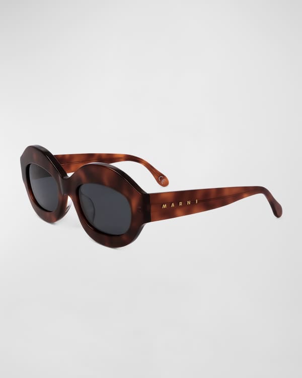 Miu Miu Cut-Out Logo Metal & Plastic Butterfly Sunglasses