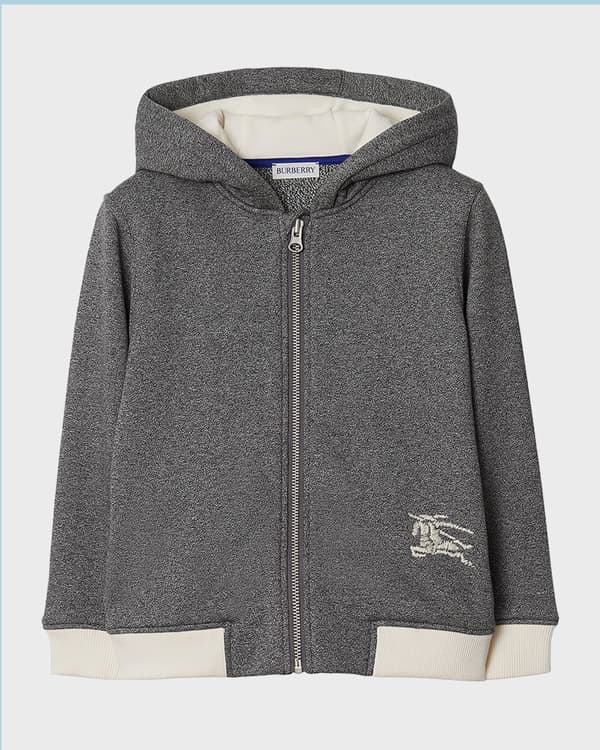 Burberry Boy s Sidney Equestrian Logo Crest Hoodie Size 3 14