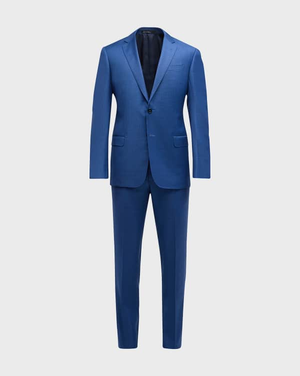 Emporio Armani Men's G-Line Micro Box Wool Suit | Neiman Marcus