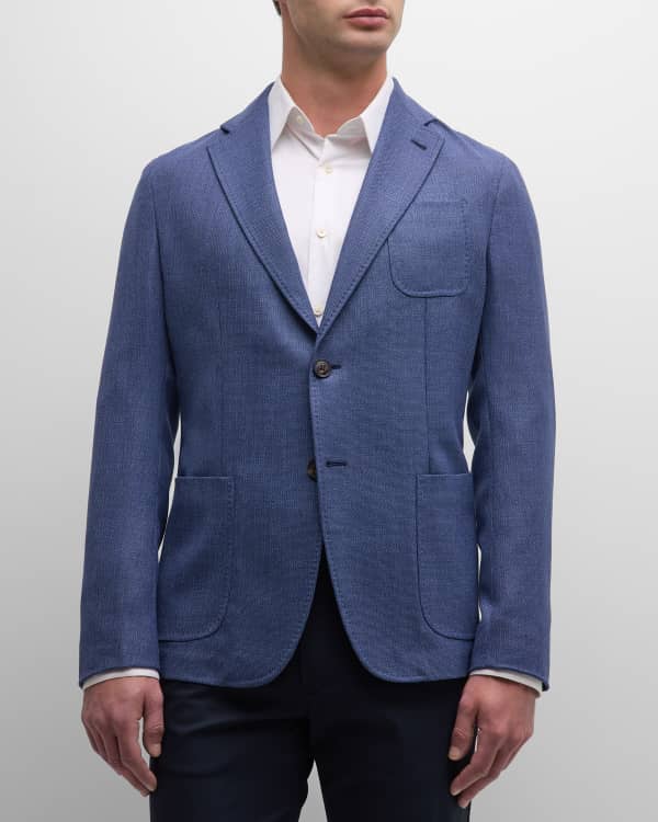 Stefano Ricci Men's Plaid Silk & Cashmere Sport Jacket | Neiman Marcus